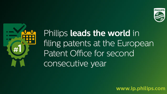 飞利浦2016年在欧洲专利局共提交了*2,568项专利申请公司在“医疗科技”、“机电、器械、能源”和“计量”三大技术领域专利申请数高居榜首