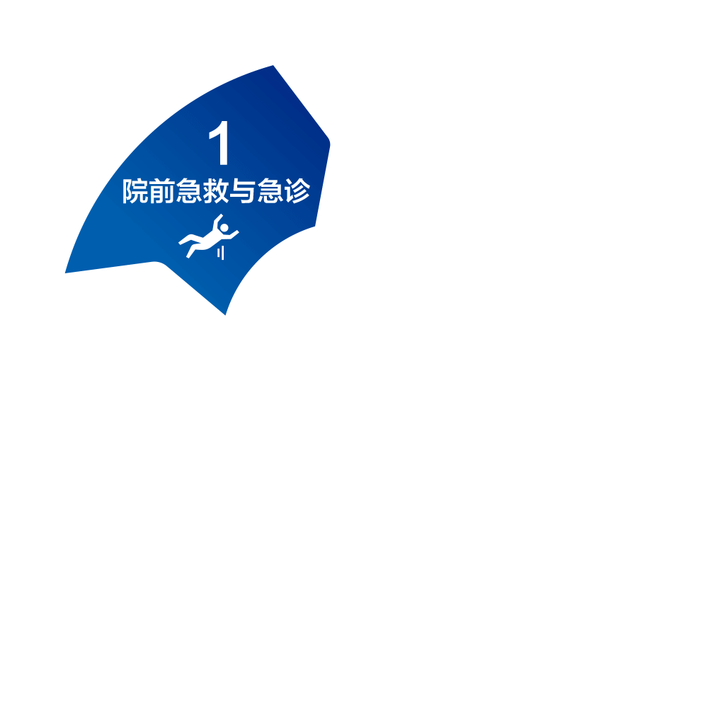 蓝色标志，白色文字