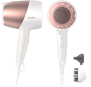 Hairdryer with SenseIQ & curl diffuser img