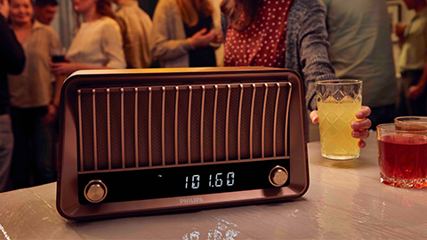 飞利浦带有收音机的复古风格蓝牙扬声器 - TAVS700